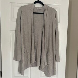 Barefoot Dreams Cream Open Front Cardigan